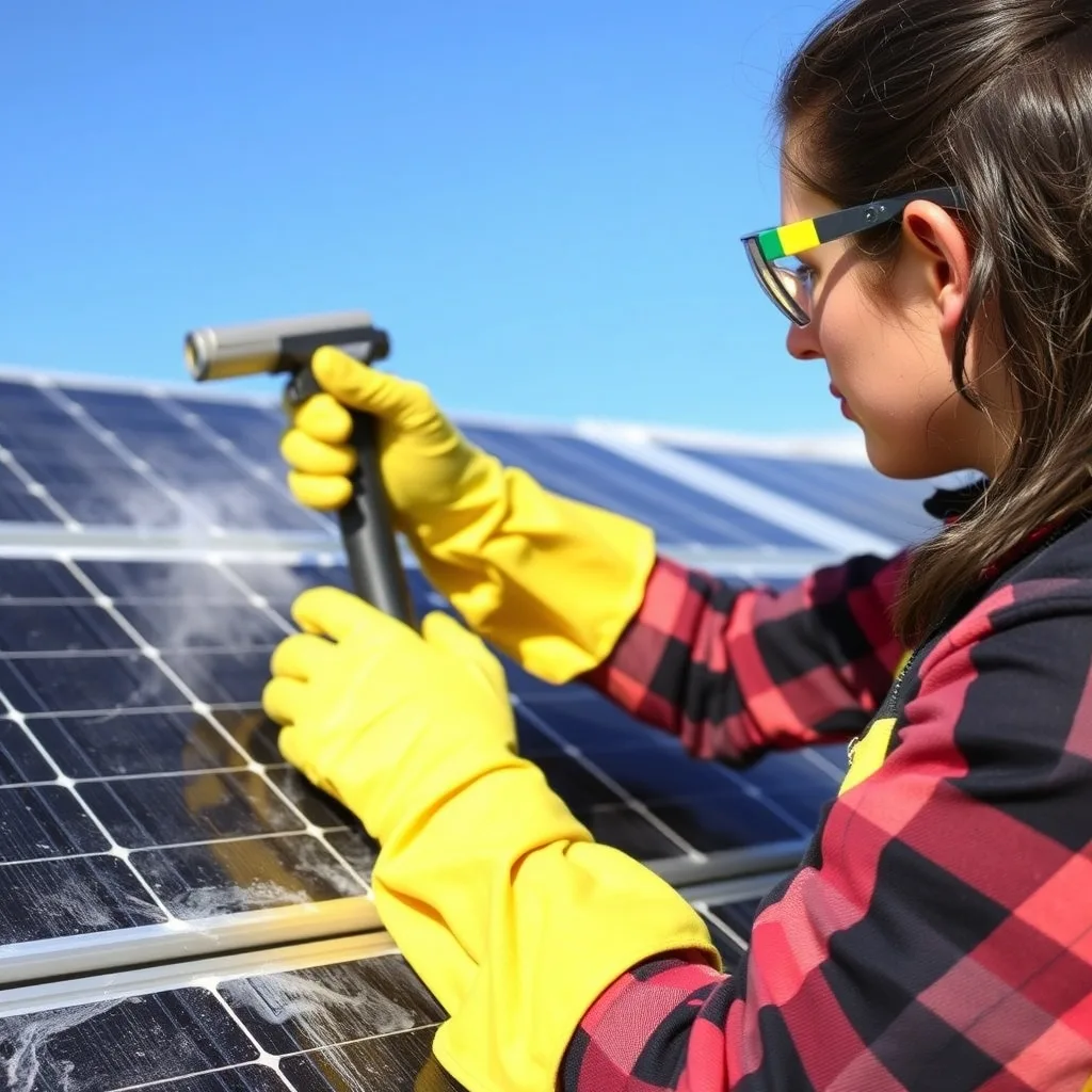 solar panel cleaning