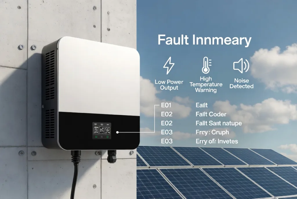 Common solar inverter problems and error codes troubleshooting