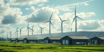 Off-grid living with solar power