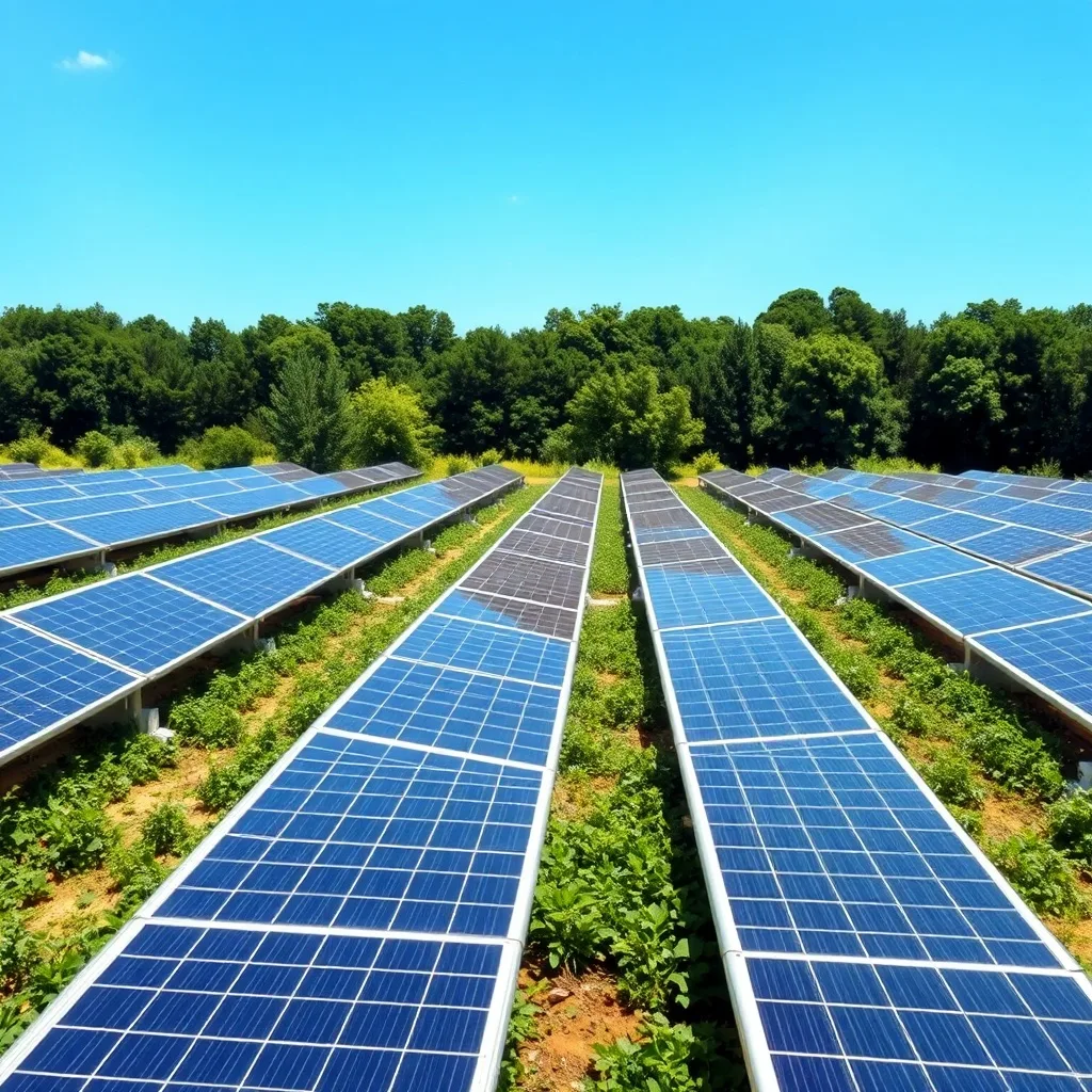 Solar farm battery storage