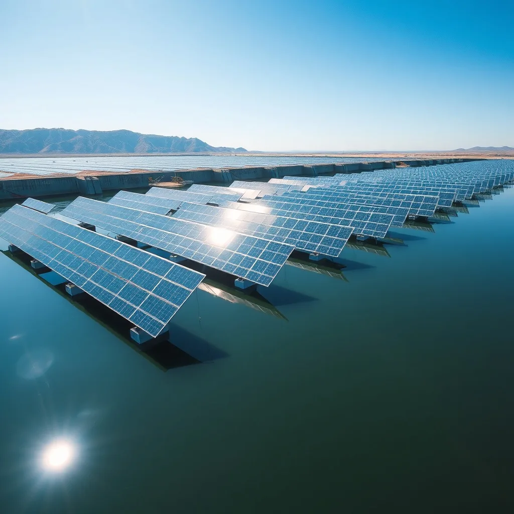 floating solar panels