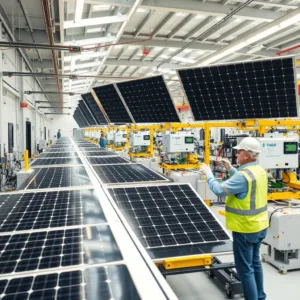 solar panel manufacturing process