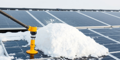 Solar Panel Snow Removal