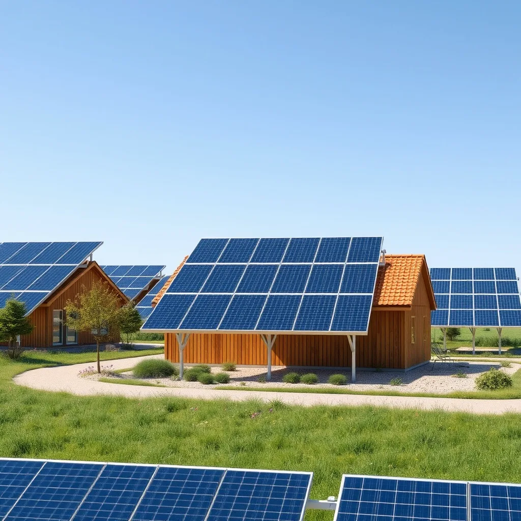 Blockchain solar energy trading concept