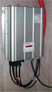 Wall-mounted hybrid solar inverter unit