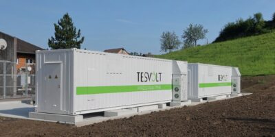 Battery energy storage system showing lithium battery pack modules