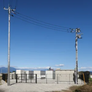 Battery energy storage power station showing multiple storage units