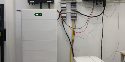 Household battery storage system for home backup power