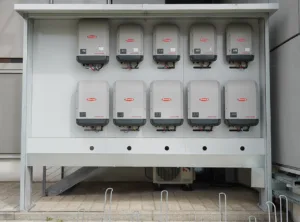 Photovoltaic modules on a building
