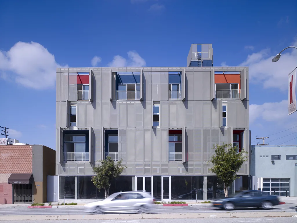 Modern home with a rooftop solar installation