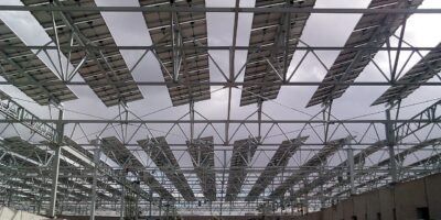 solar panels on car parking