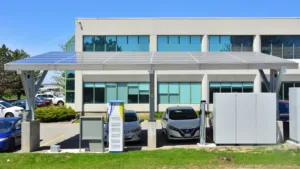 Solar powered electric vehicle charging station